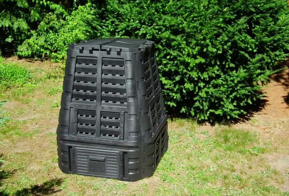 Kompostownik ogrodowy 740L ECOSMART Czarny – NOWY