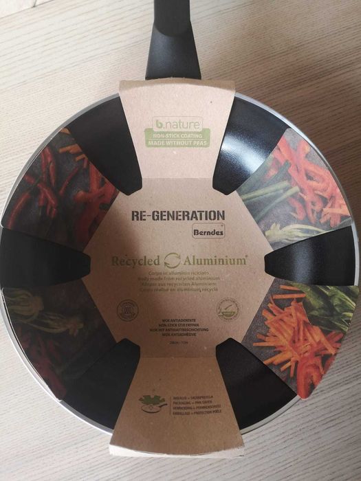 Wok Berndes B.nature Re-Generation – Sustentável e Antiaderente