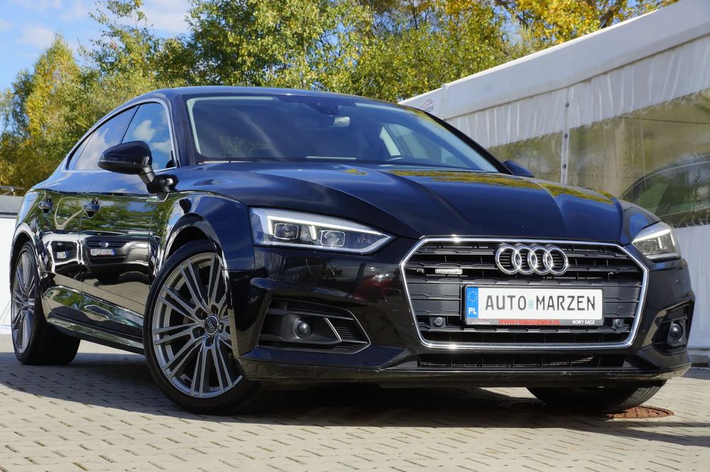 Audi A5 Sportback 2.0 TDI CR 190 KM, 4x4, Virtual, LED Matrix, Navi, 5 miejsc, GWARANCJA