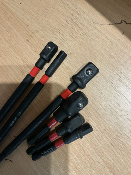 Набор6шт ударних високоміцних якісних біт подовжувачів 1/4 3/8 1/2нові