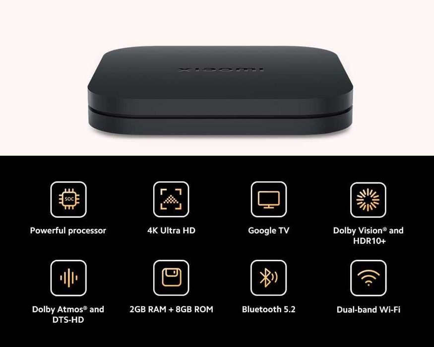 [ENVIO GRÁTIS] Xiaomi TV Box S (2nd Gen) NOVO – Transforme sua TV em S