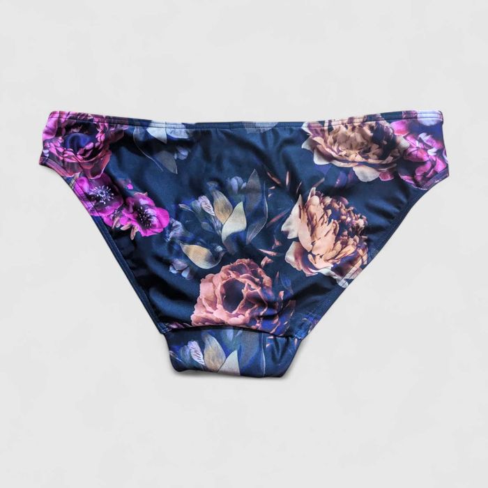 Next figi bikini granatowe w kwiaty rozm. 40