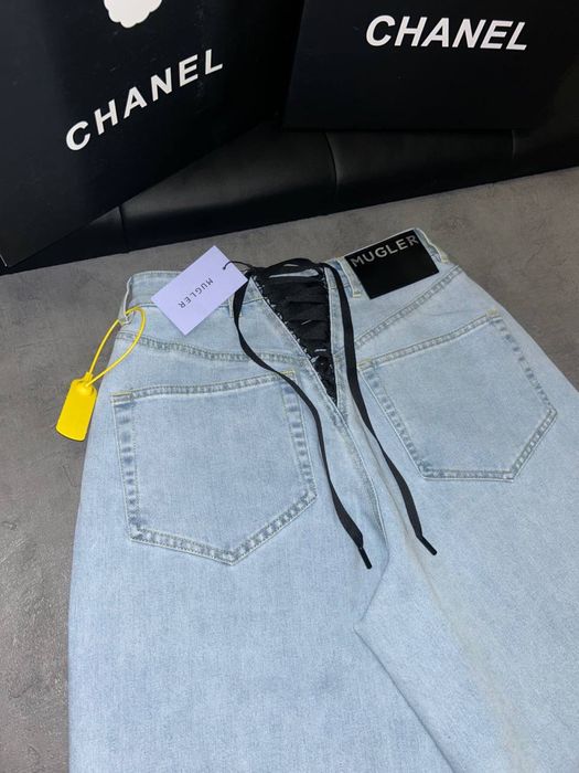 Джинси штани Mugler мюглер Lace jeans преміум якість