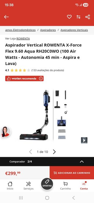 Aspirador vertical
