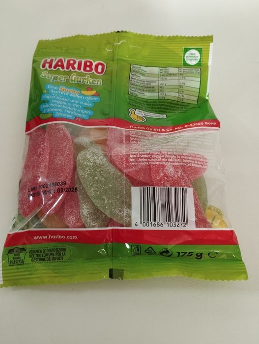 haribo żelki super ogórki super gurken 175g