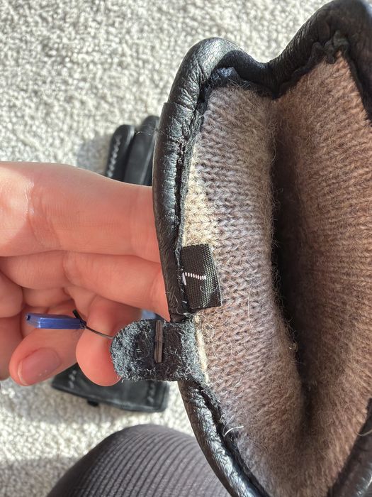 НОВІ ШКІРЯНІ рукавички з елегантним візерунком