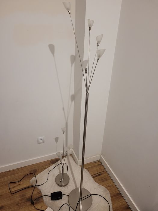 Lampa podłogowa i na stolik - komplet