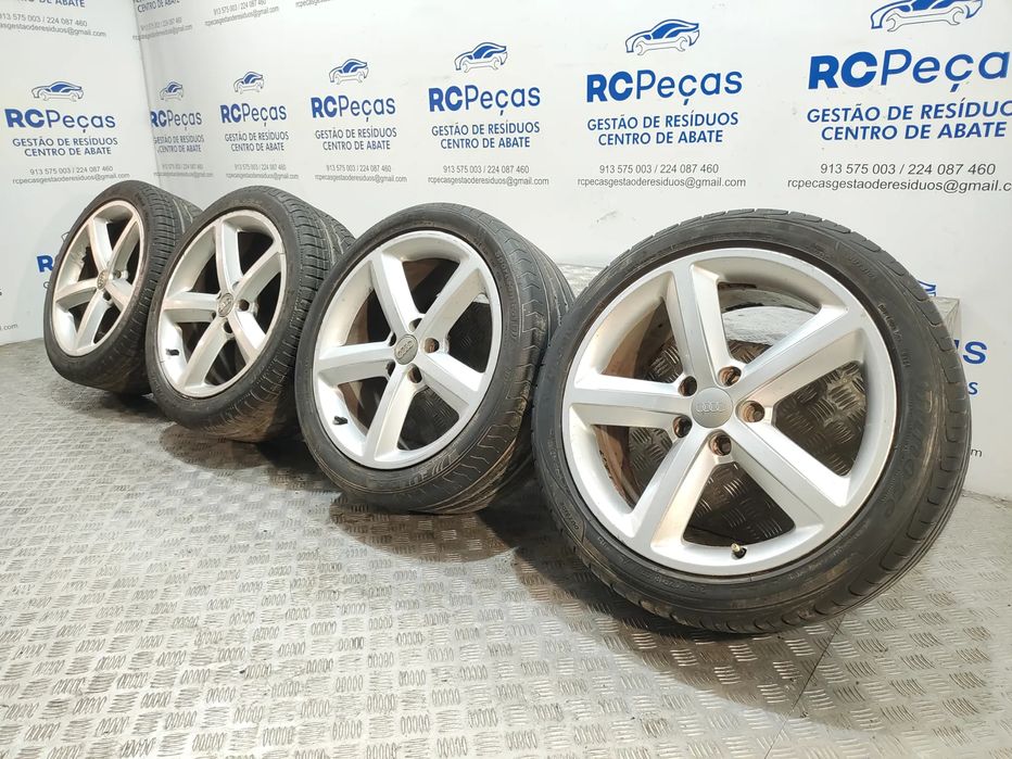 Conjunto de jantes 18 originais Audi A4 B8 S-Line 8J ET47 5x112