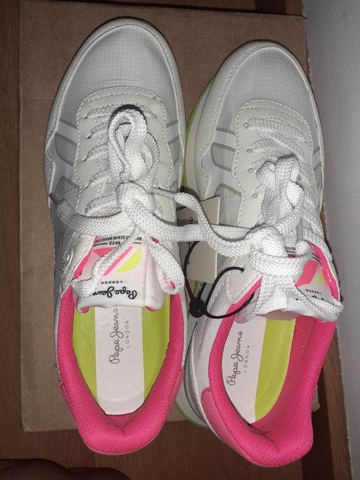 Sapatilhas Ténis brancos da Pepe Jeans. Tamanho 37