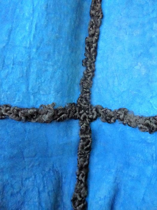 Casaco de pele de astracã 3/4, origem ITÁLIA, como NOVO