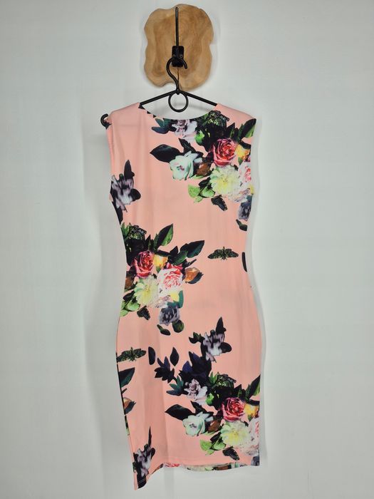 Sukienka prosta w kwiaty Beauty Fashion M/L 38/40