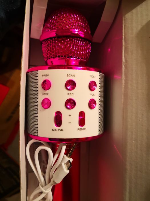 Microfone Karaoke para crianças com bluetooth NOVO