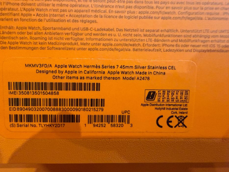 Apple Watch 7 Hermes (GPS + Cellular)