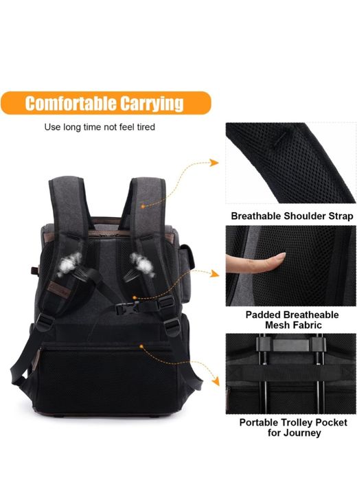 Mochila fotografia / video estilo vintage