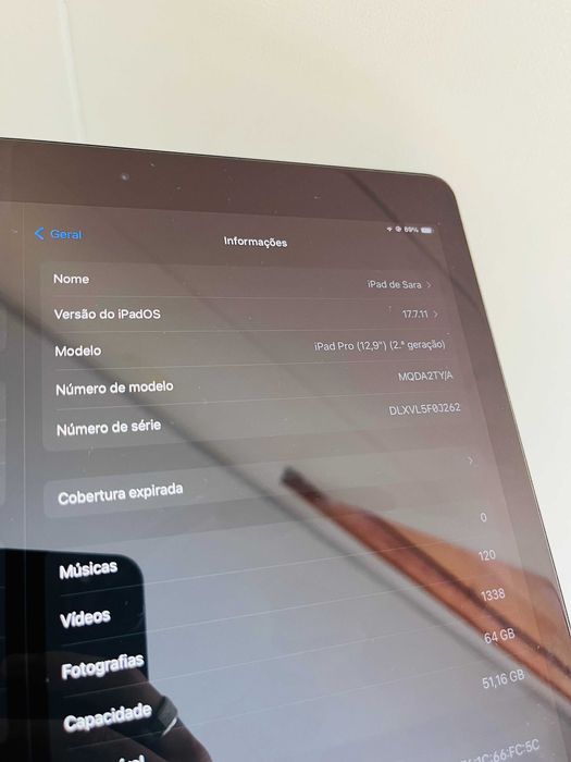 iPad Pro 12.9 2ªgeração - 64GB
