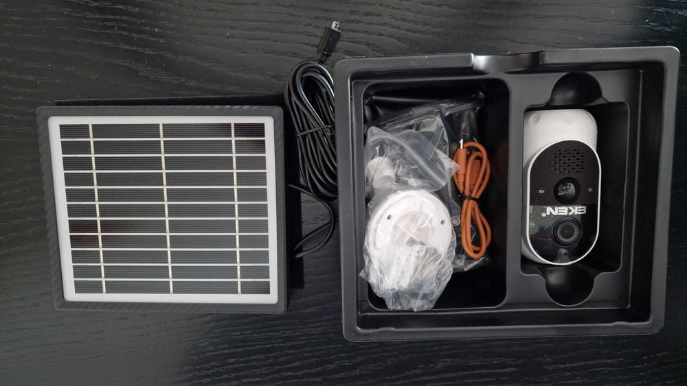 Camera wi-fi HD sem fios com painel solar gravação em nuvem EKEN ASTRO