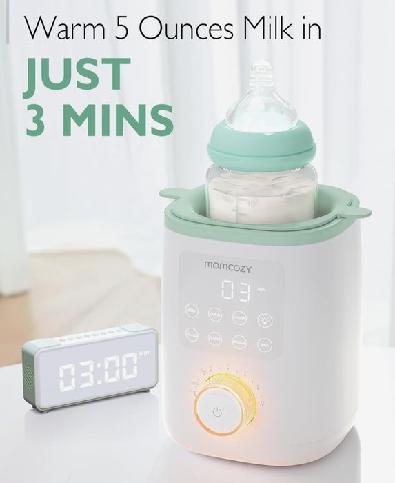 Підігрівач пляшок 9 в 1 з функцією збереження поживних речовин, нічник