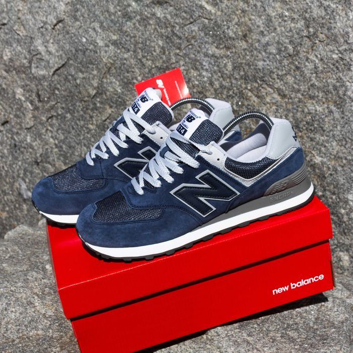(1723) Кросівки New Balance 574 сині (41-46) nb нб ню беленс
