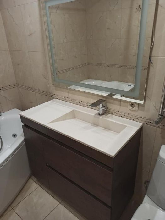 Стільниця, мийка, лита мийка з стільницею, штучний натуральний камінь