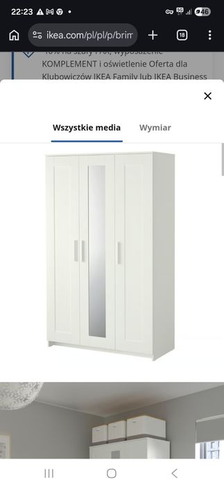 Szafa Ikea Brimnes biała