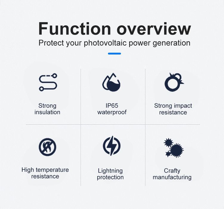 Захист від блискавки.  Щит захисту СЕС TomZN IP65 Сонячних панелей