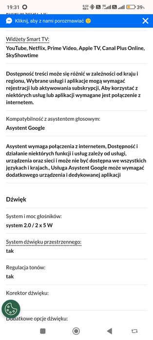 Sprzedam telewizor Sharp  24 cali uzywany