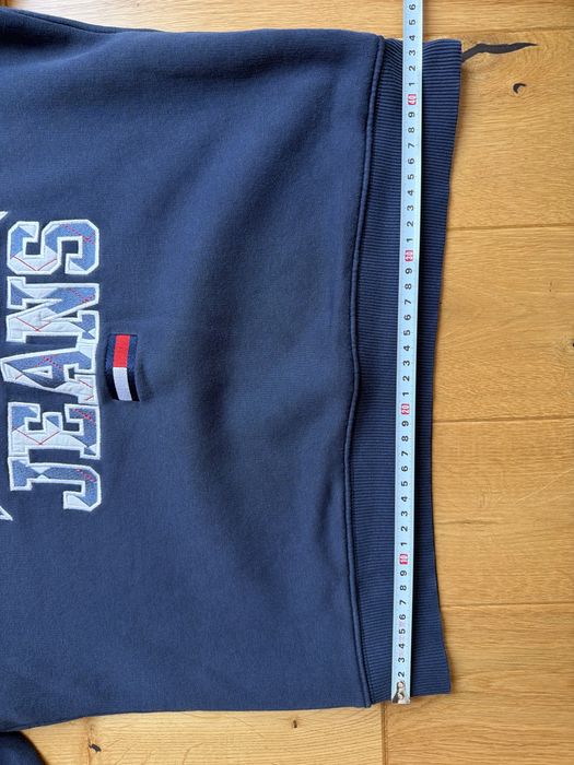 Bluza Tommy Jeans XXS Crewneck Granatowa Vintage Haft Boxy