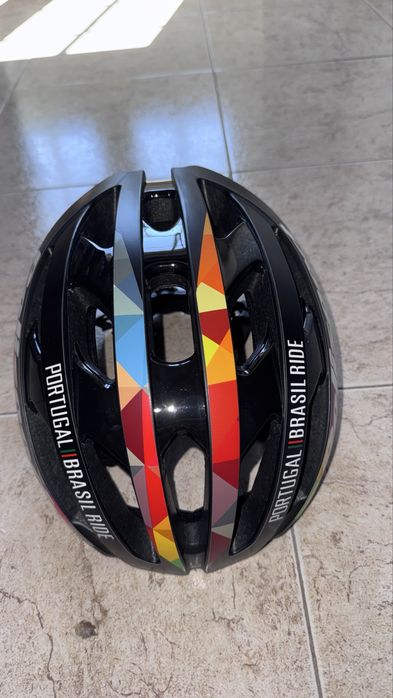 Capacete de Ciclismo Polisport Light Pro – Edição Especial Portugal Brasil Ride