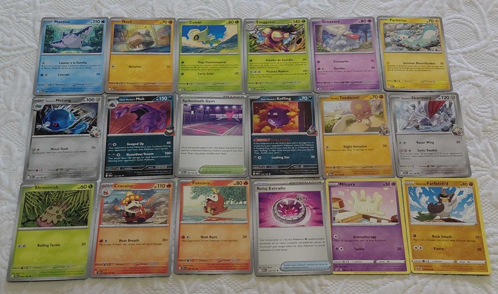lote de 50 cartas pokemon 1 uma moeda
