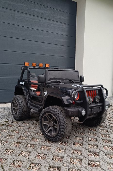 Auto jeep akumulator czarny baterie dla dzieci
