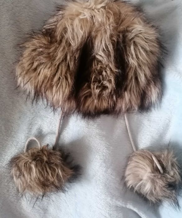 Futrzana czapka miś