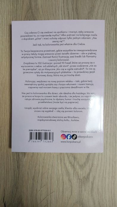 Kreski Vaneski / nowa kolorowanka dla dorosłych / korpo Karo