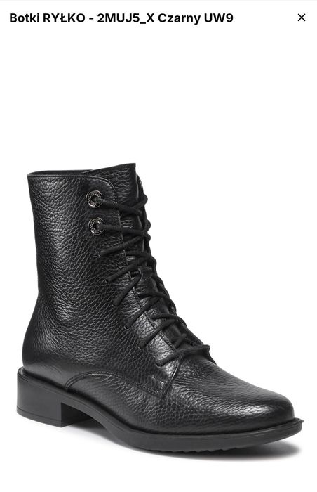 Botki czarne RYŁKO, 37