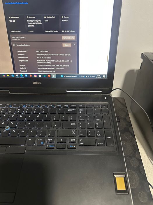 laptop Dell Precision 7520 ekran 17 cali
