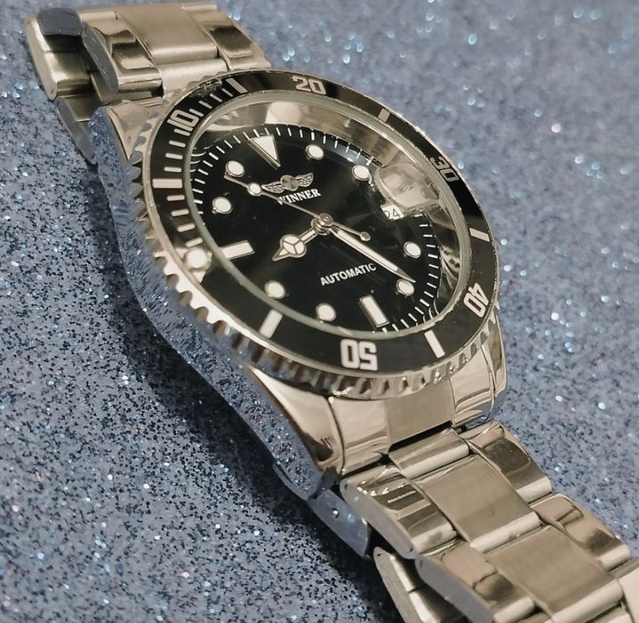 Часы наручные механические Winner Basel Automatic мужские, годинник наручний чоловічий механічний
