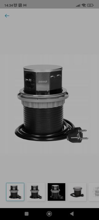 Gniazdo wpuszczane w blat