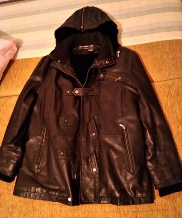 Кожаная куртка с подстежкой мужская verri Италия 50р