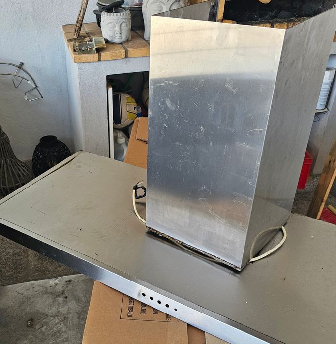 Chamine inox 1,20m c motor avariado