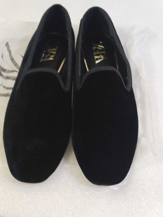 Sapatos de veludo