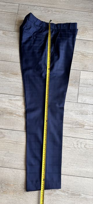 Granatowy garnitur w kratę rozm. 170 Sunset Suits