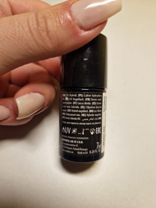 Hybrydowy lakier do paznokci Semilac Platinum Violet 256 UV LED