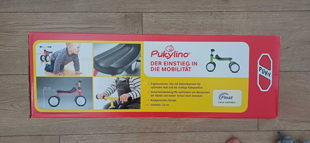 Rowerek dziecięcy PUKY pukylino czerwony