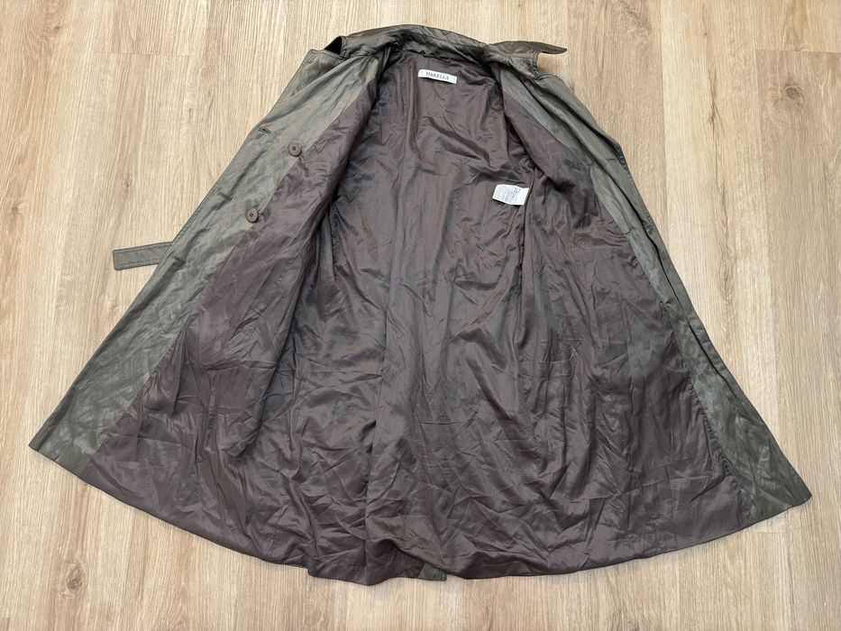 Marella Double Breasted Trench Coat Belt M dwurzędowy płaszcz trencz z paskiem