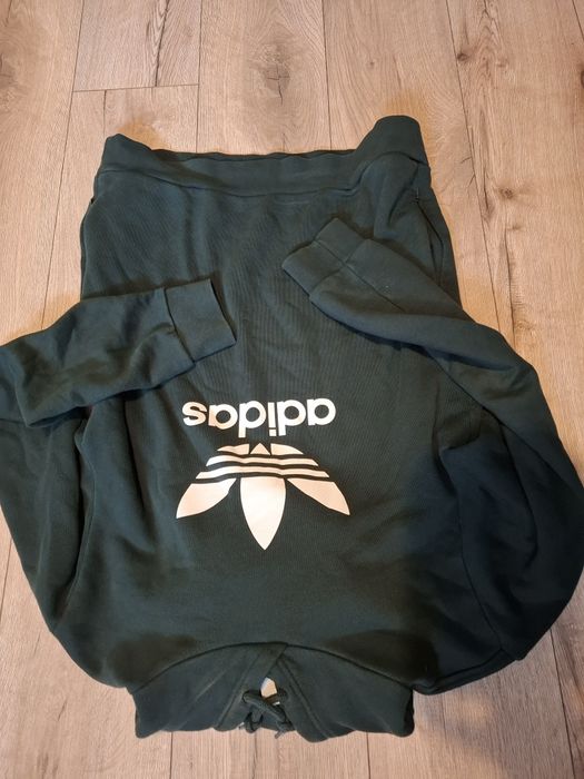 bluza zielona  Adidas męska S