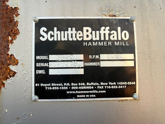 Schutte-Buffalo Hammer Mill 1380 młyn młotkowy do odpadów wapna