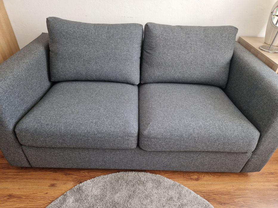 Sofa VIMLE 2 osobowa lejde szara IKEA