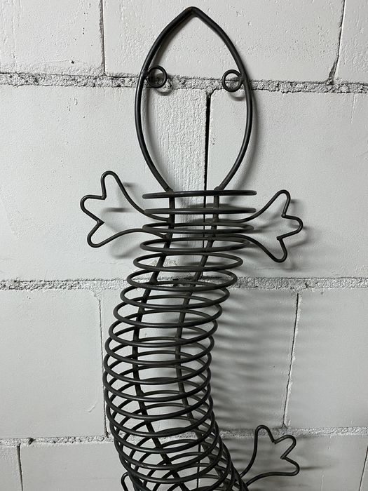 Półka na plyty metalowa ozdobna szafka na plyty filmy