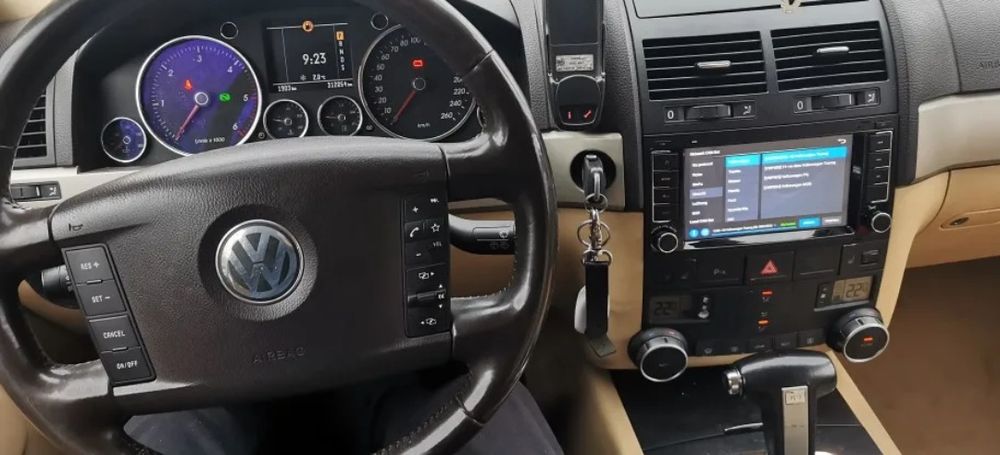 Rádio VW Touareg Android 14 com GPS (Novo)