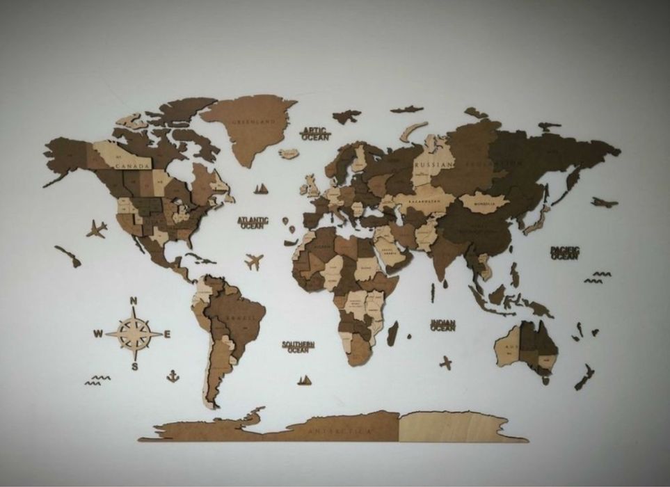 Mapa Mundo Madeira