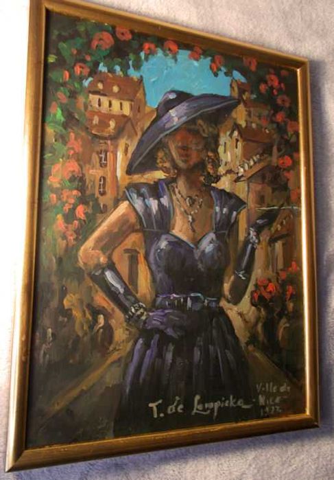 Tamara Łempicka- Atoportret - nicea- obraz olejny